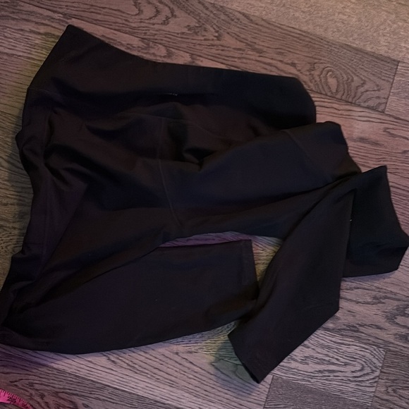 Along fit Classic Black high waisted pocket Women's Leggings Sz L - Picture 9 of 15